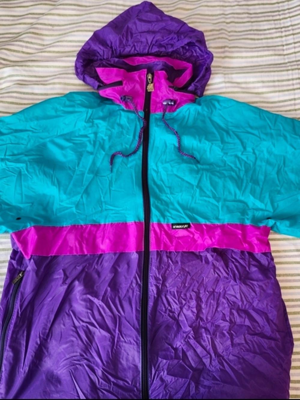 Vintage 1980s K-Way Windbreaker
